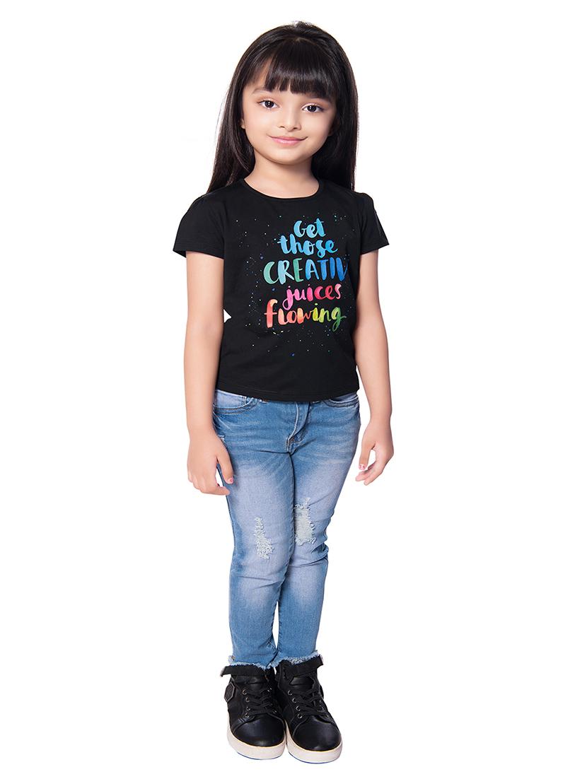 black printed regular top - 18219576 - Zoom Image - 5