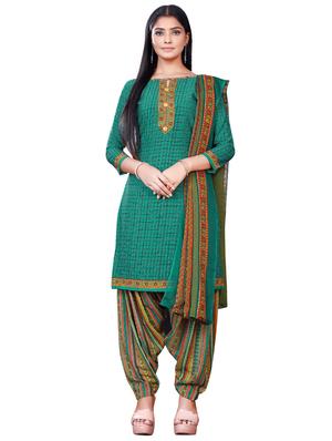 multi colored crepe suit combos unstitched - 18219914 - Standard Image - 2