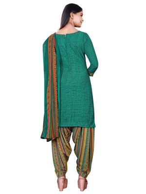 multi colored crepe suit combos unstitched - 18219914 - Standard Image - 3