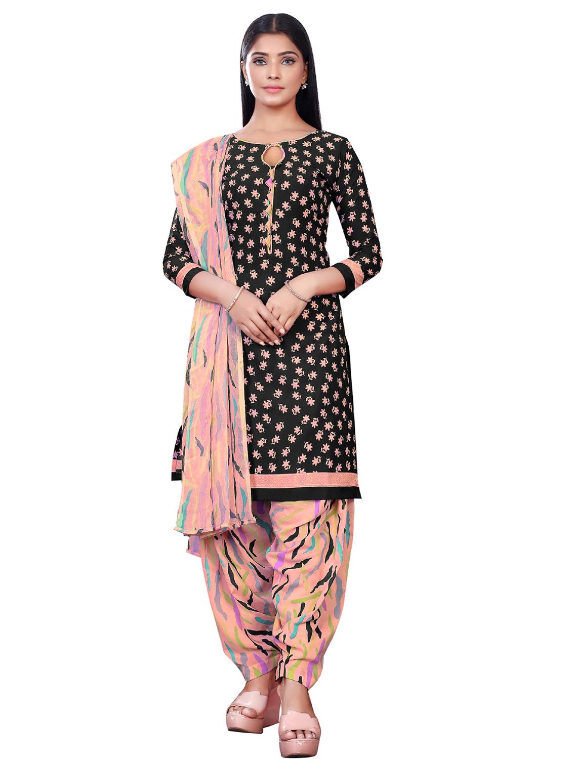 multi colored crepe suit combos unstitched - 18219914 - Zoom Image - 4