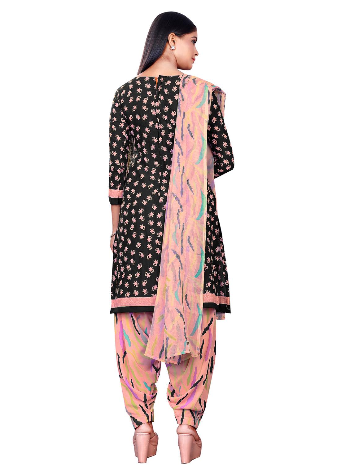 multi colored crepe suit combos unstitched - 18219914 - Zoom Image - 5