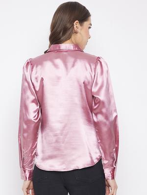 concealed placket solid shirt - 18220514 - Standard Image - 3