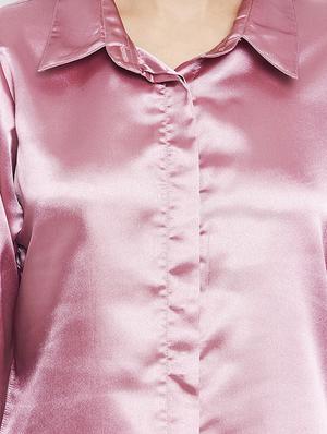 concealed placket solid shirt - 18220514 - Standard Image - 5