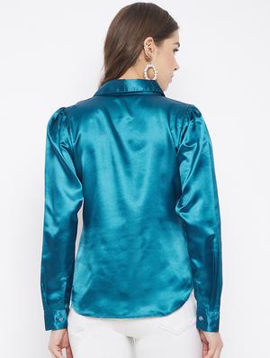 concealed placket solid shirt - 18220517 - Standard Image - 3