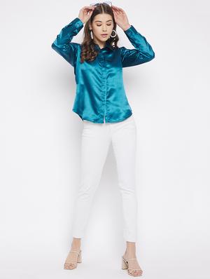 concealed placket solid shirt - 18220517 - Standard Image - 4