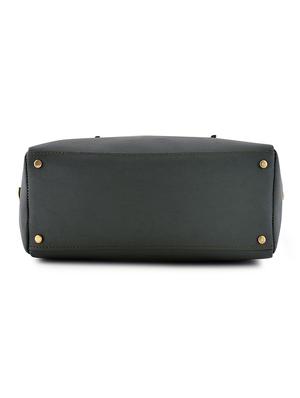 green leatherette combo handbag - 18220559 - Standard Image - 4