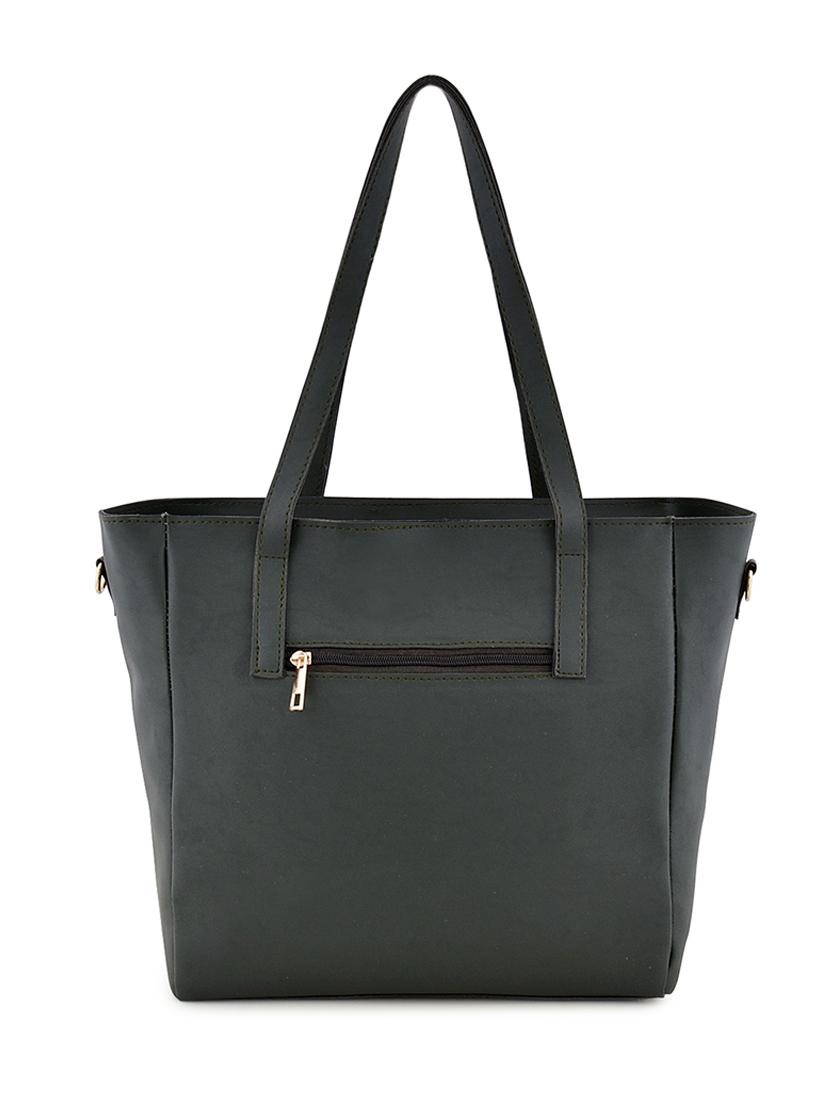 green leatherette combo handbag - 18220559 - Zoom Image - 2
