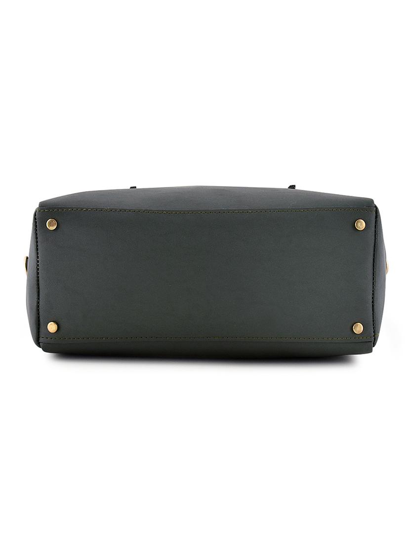 green leatherette combo handbag - 18220559 - Zoom Image - 4
