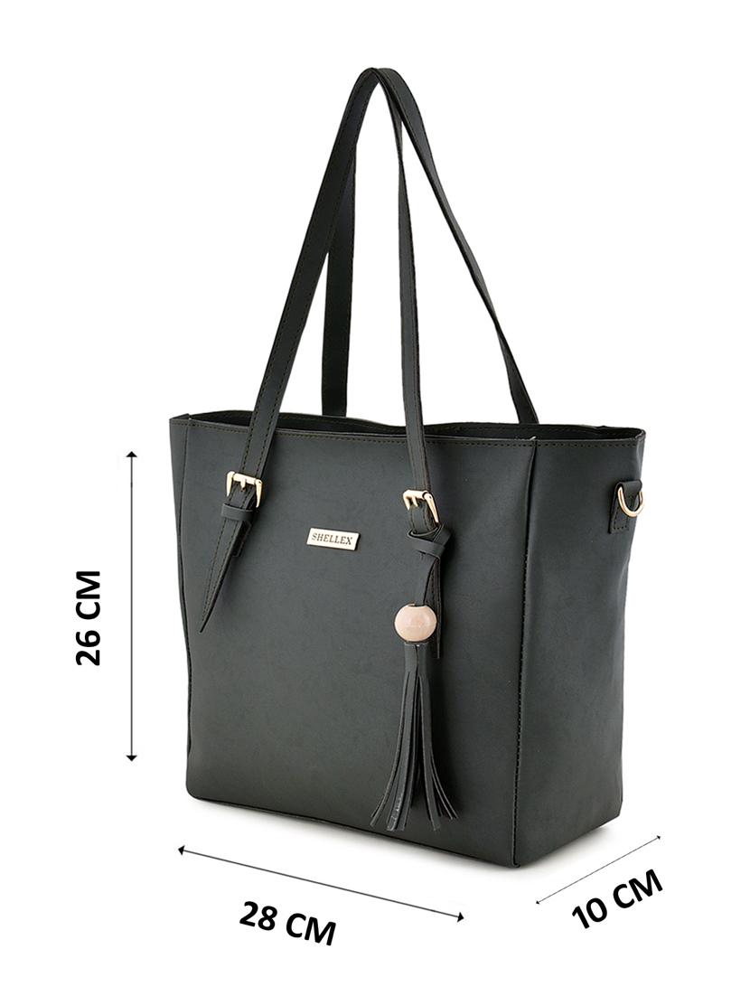 green leatherette combo handbag - 18220559 - Zoom Image - 5