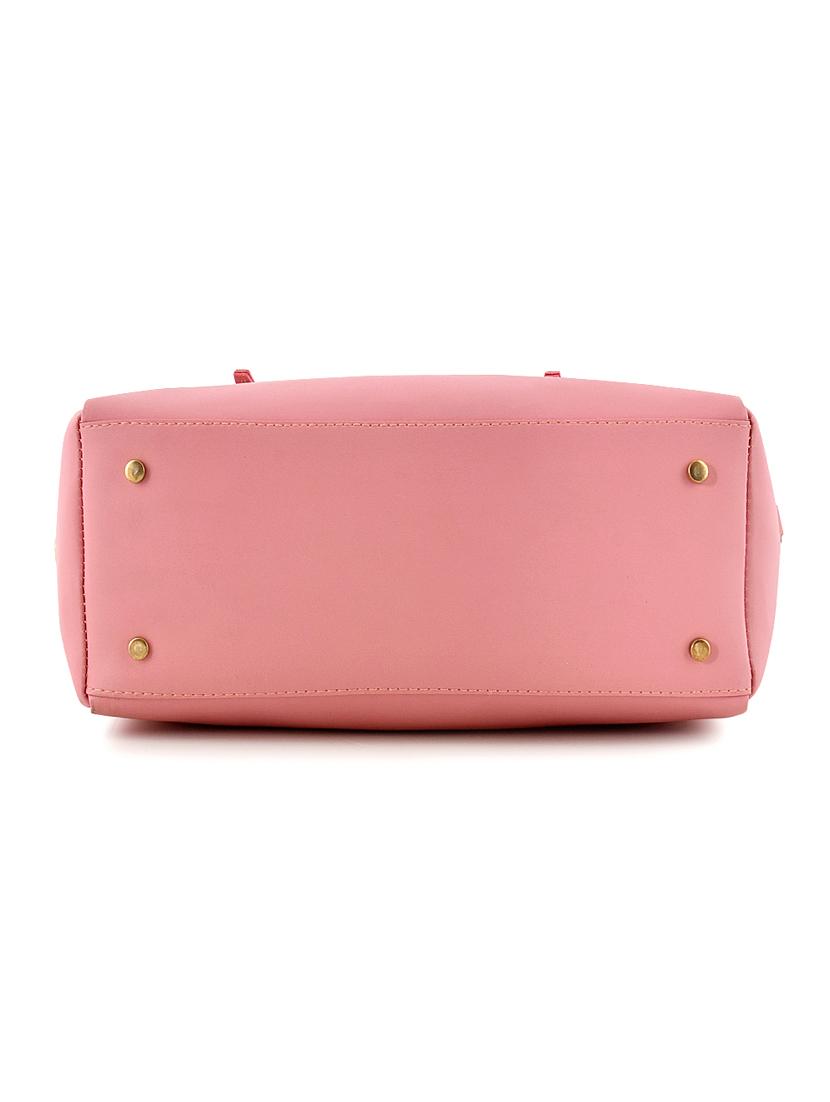 pink leatherette combo handbag - 18220560 - Zoom Image - 4