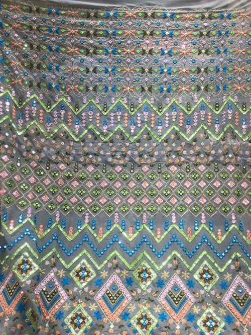 georgette embroidered 1 mtr fabric - 18221354 - Standard Image - 1