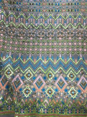 georgette embroidered 1 mtr fabric - 18221354 - Standard Image - 2