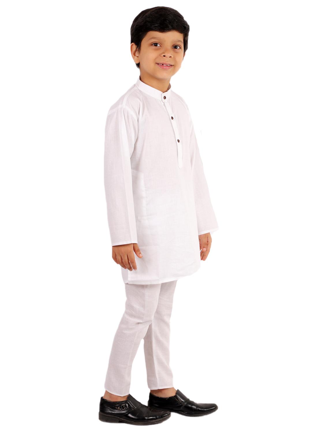 white solid kurta set - 18221770 - Zoom Image - 2
