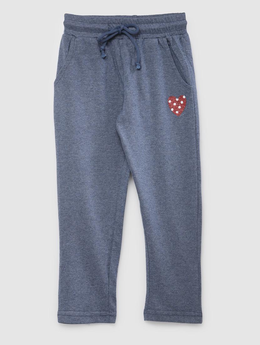 blue solid jogger trouser - 18221869 - Zoom Image - 1