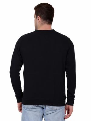black cotton sweatshirt - 18223724 - Standard Image - 4