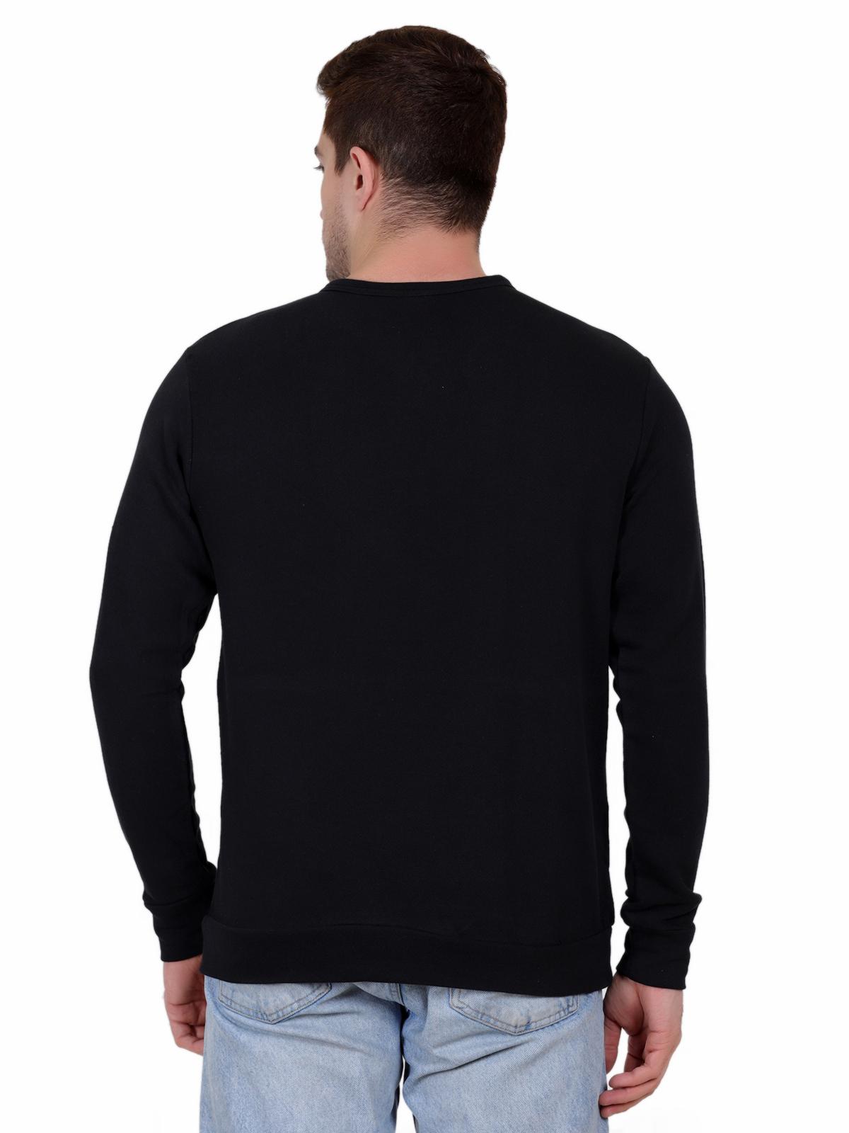 black cotton sweatshirt - 18223724 - Zoom Image - 4