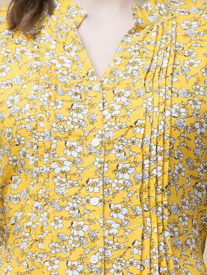 mandarin neck floral tunic - 18224258 - Standard Image - 6