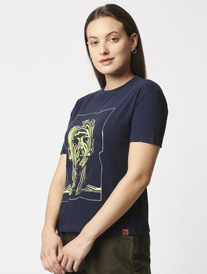 dark blue cotton regular top - 18224374 - Standard Image - 2