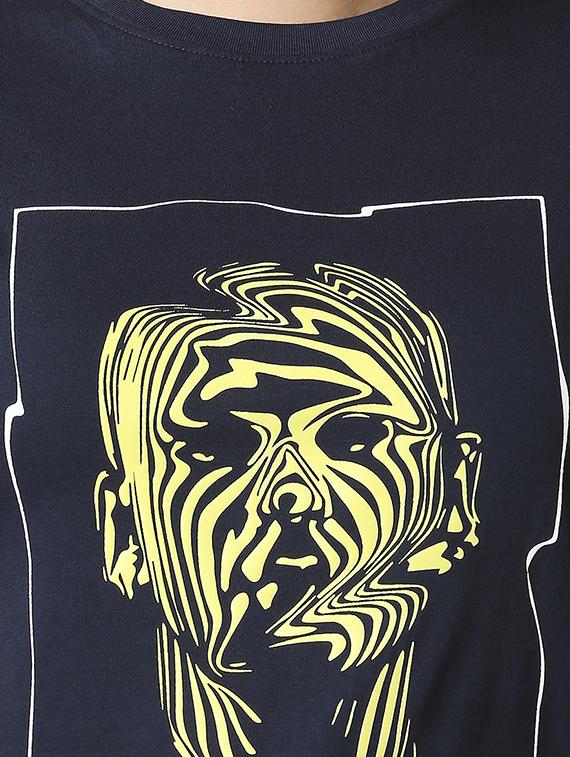 dark blue cotton regular top - 18224374 - Zoom Image - 4