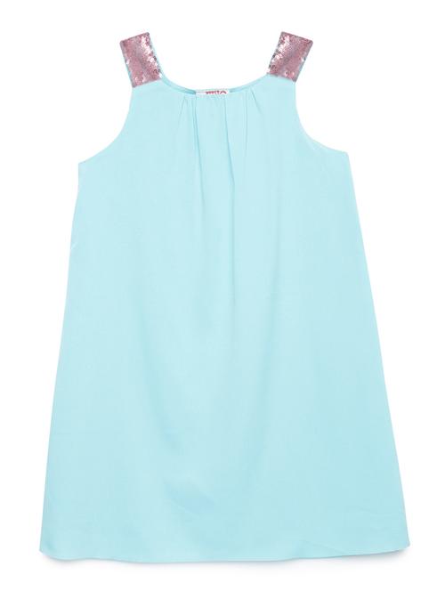 blue solid frock - 18224440 - Standard Image - 1