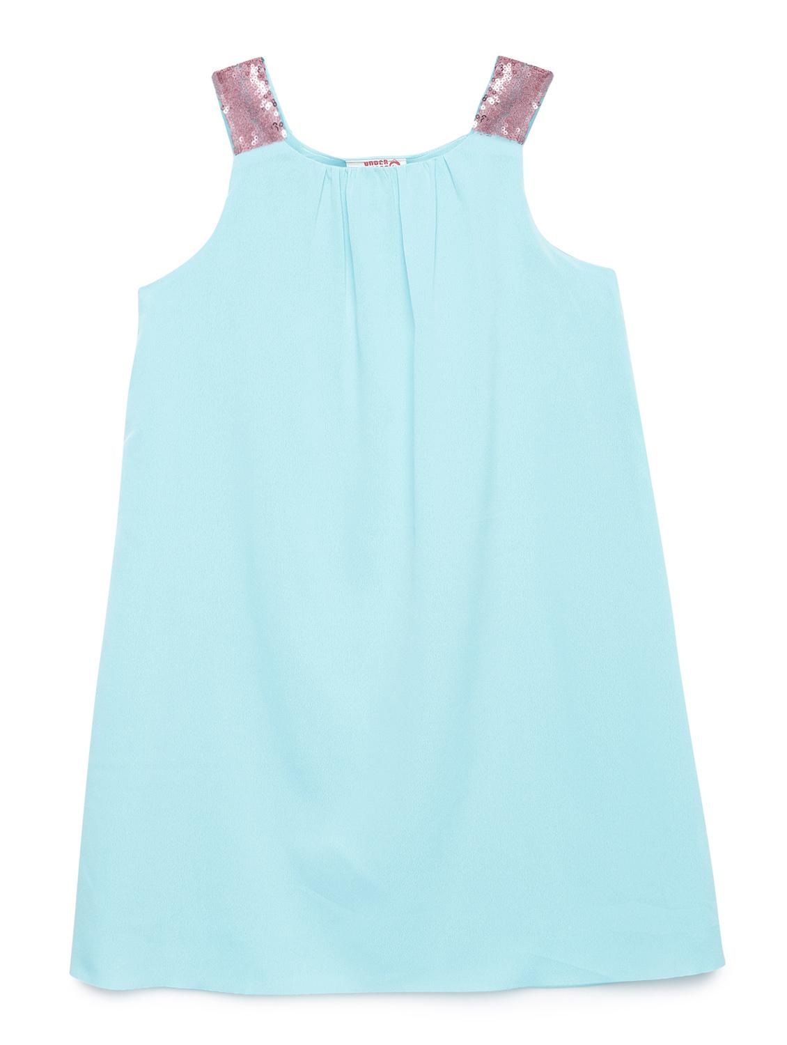 blue solid frock - 18224440 - Zoom Image - 1