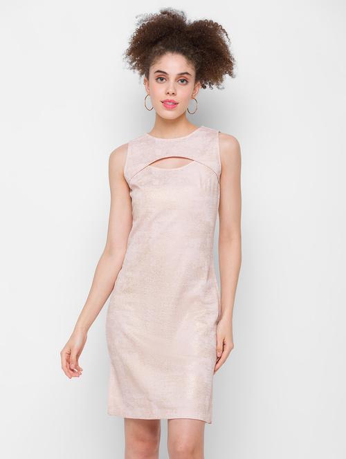 pink printed bodycon dresses & tunic - 18224559 - Standard Image - 1