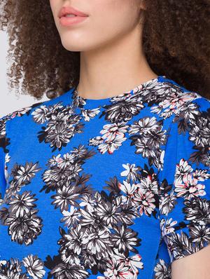 blue printed regular top - 18224581 - Standard Image - 6