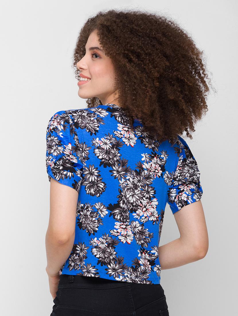 blue printed regular top - 18224581 - Zoom Image - 3