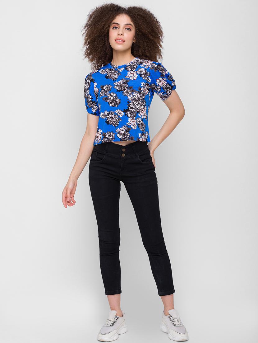 blue printed regular top - 18224581 - Zoom Image - 4