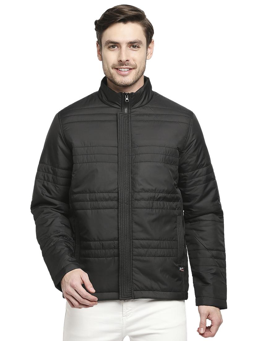 black solid quilted jacket - 18225981 - Zoom Image - 1