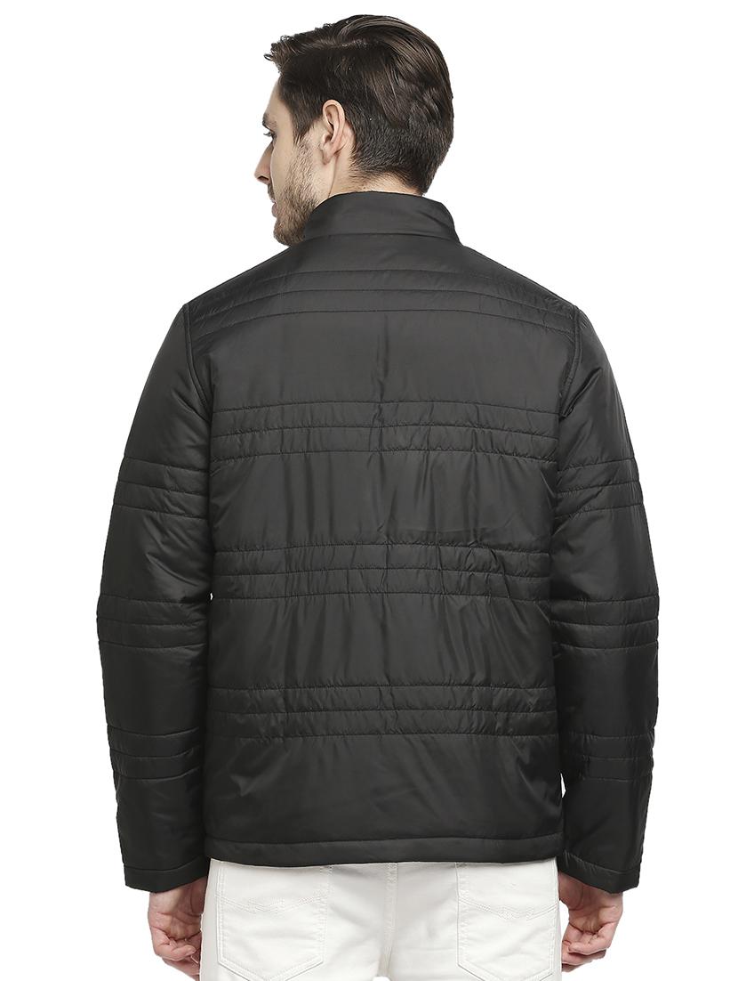 black solid quilted jacket - 18225981 - Zoom Image - 3