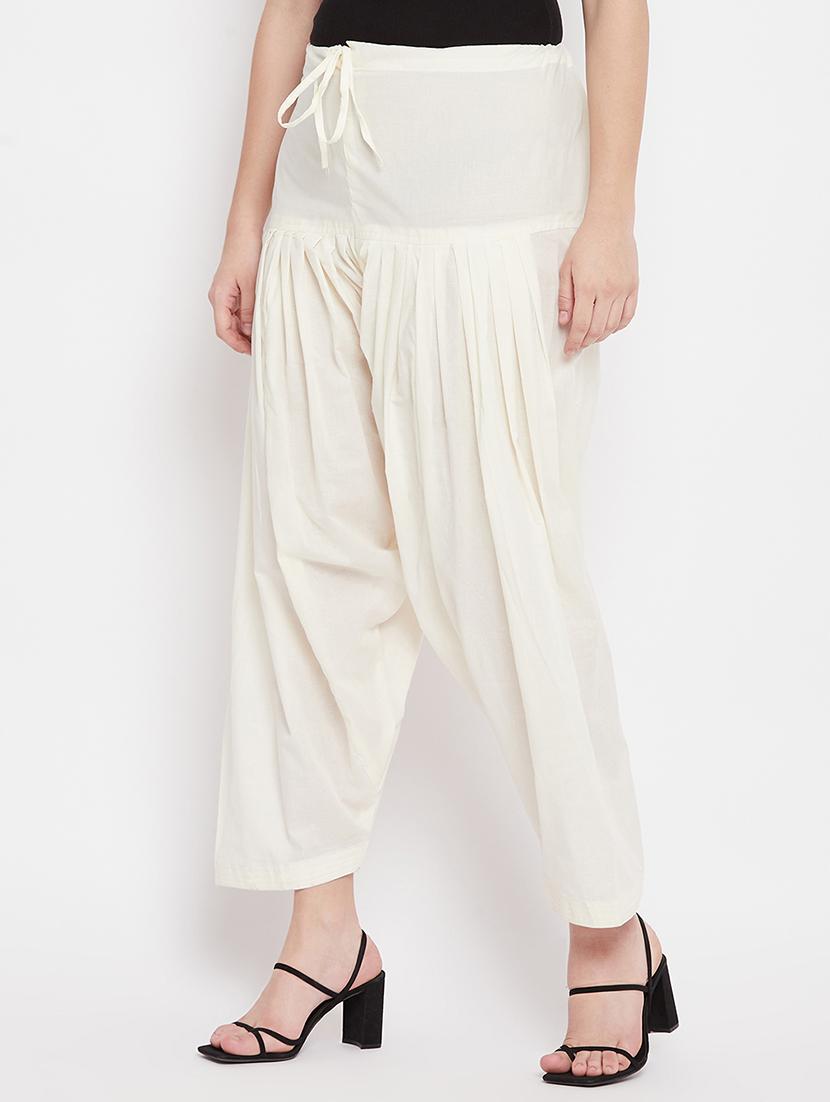 white solid salwar - 18227316 - Zoom Image - 2