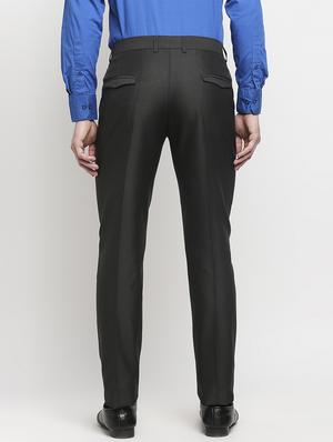 black solid formal trouser - 18227839 - Standard Image - 4