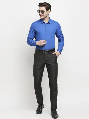 black solid formal trouser - 18227839 - Standard Image - 5