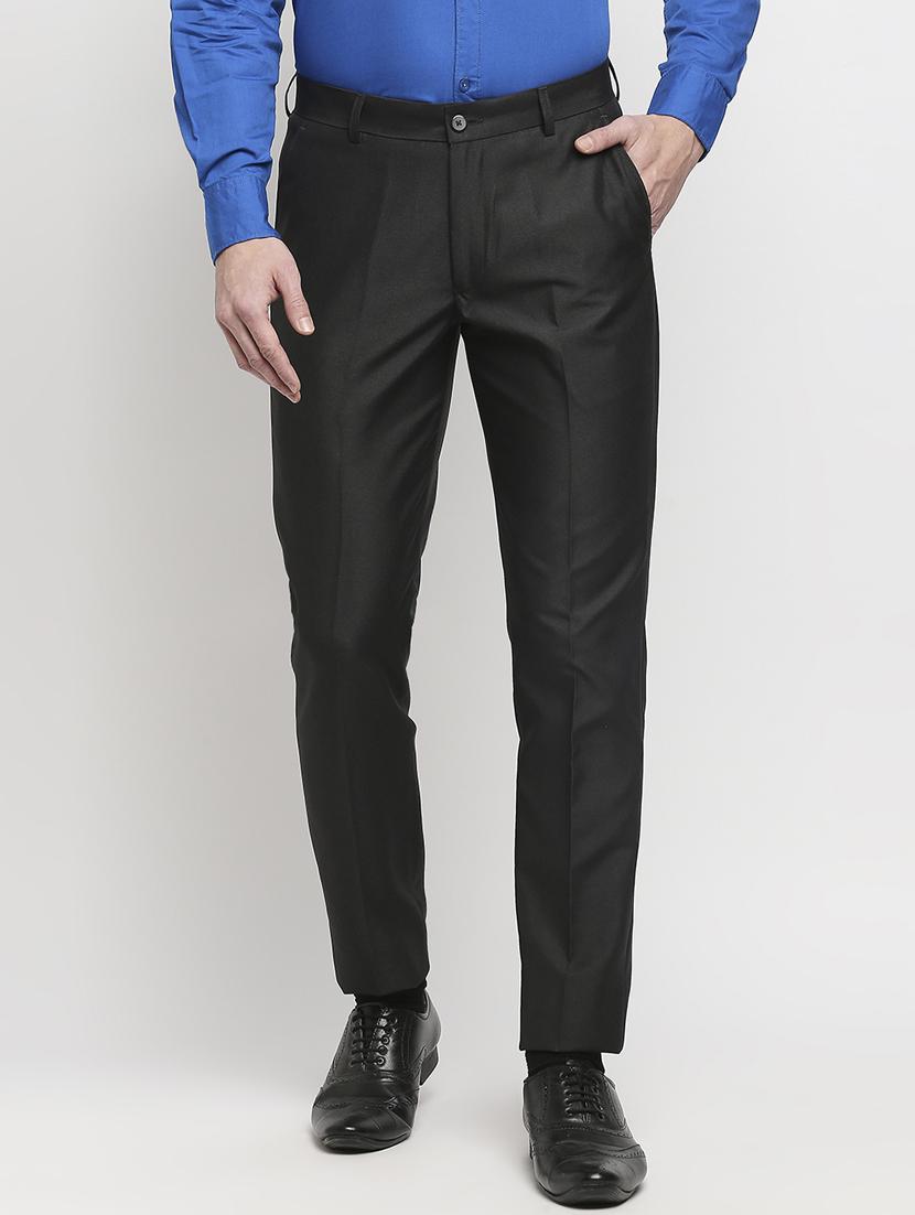 black solid formal trouser - 18227839 - Zoom Image - 1