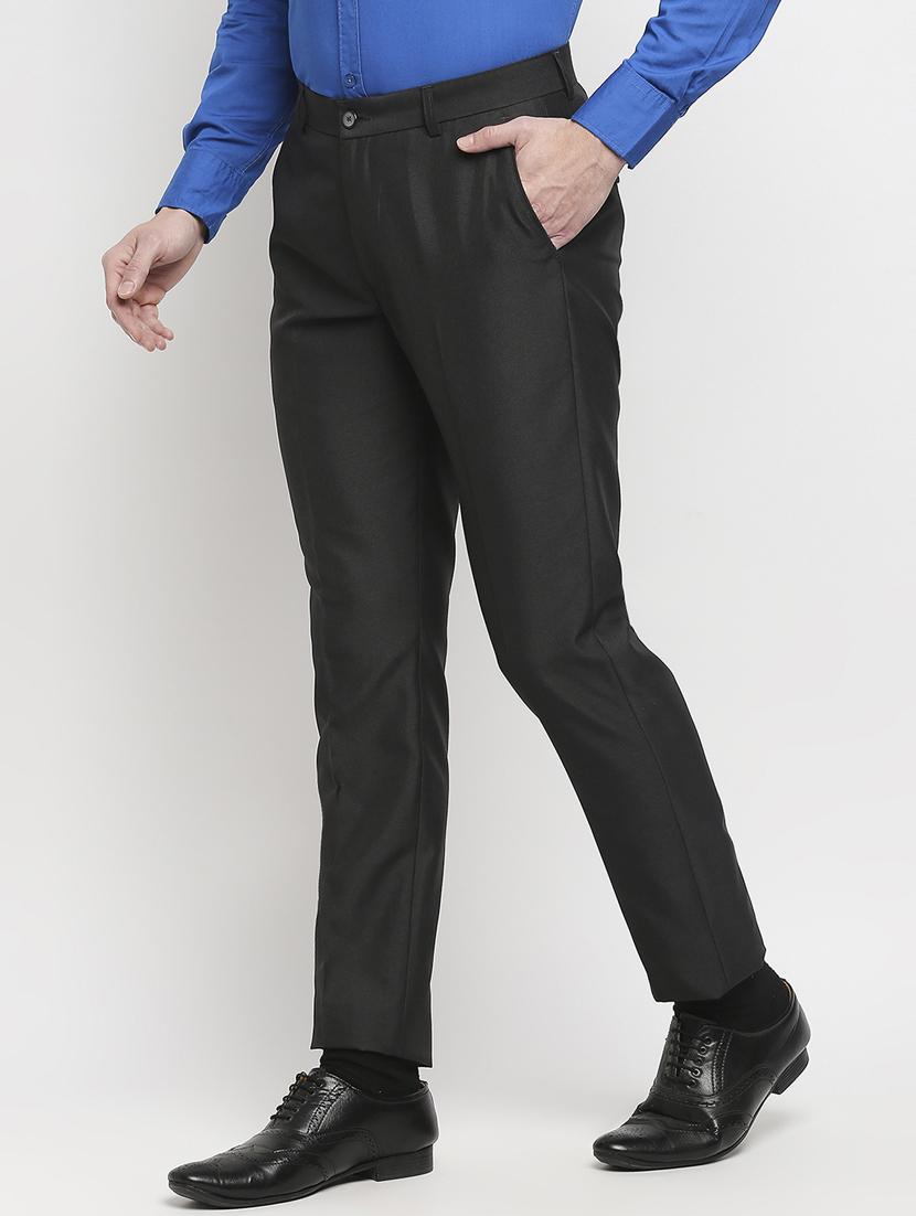black solid formal trouser - 18227839 - Zoom Image - 3