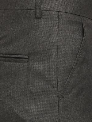 brown solid formal trouser - 18227840 - Standard Image - 6