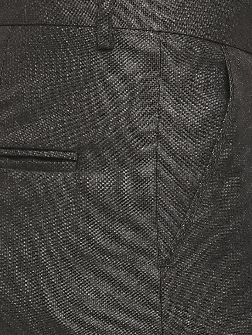brown solid formal trouser - 18227840 - Zoom Image - 6