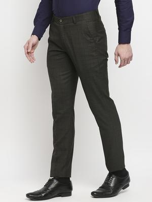 black checkered formal trouser - 18227844 - Standard Image - 3