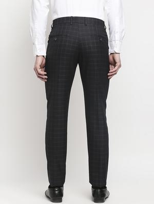 black checkered formal trouser - 18227847 - Standard Image - 4