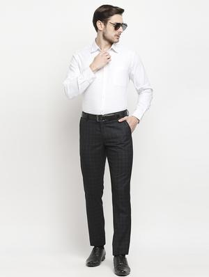 black checkered formal trouser - 18227847 - Standard Image - 5