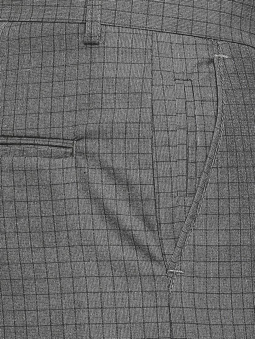 grey checkered formal trouser - 18227848 - Zoom Image - 6