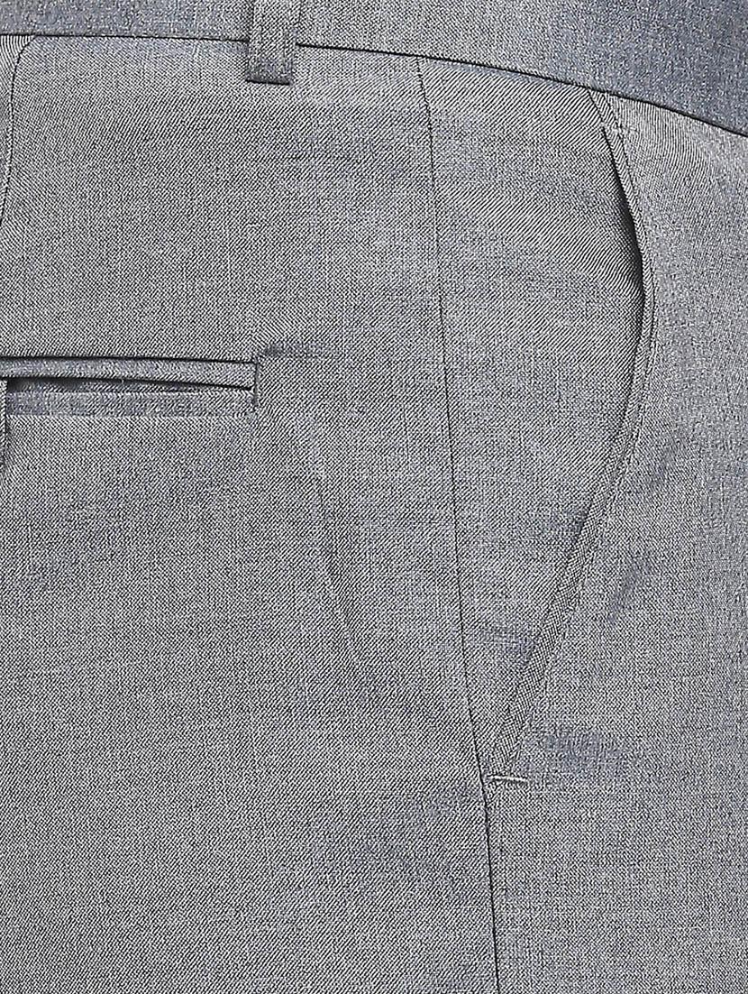 blue solid formal trouser - 18227856 - Zoom Image - 6
