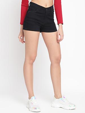 black solid regular short - 18229099 - Standard Image - 2
