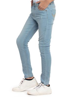blue denim distressed jean - 18229776 - Standard Image - 2