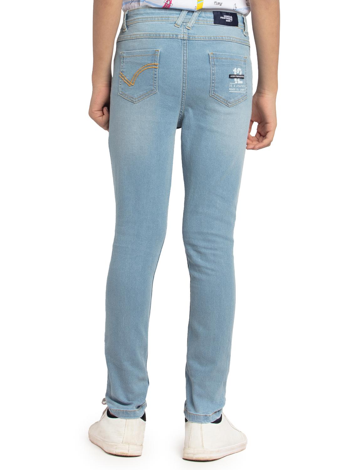 blue denim distressed jean - 18229776 - Zoom Image - 3