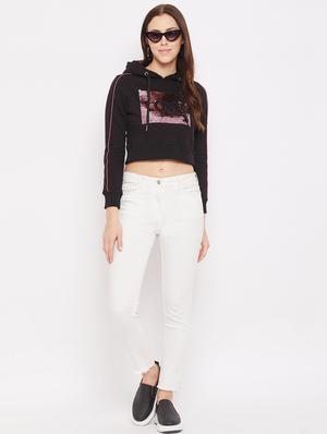 black printed hoodies sweatshirt - 18229880 - Standard Image - 4