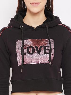 black printed hoodies sweatshirt - 18229880 - Standard Image - 5