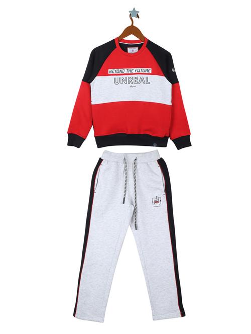red cotton blend track wear - 18230070 - Standard Image - 1