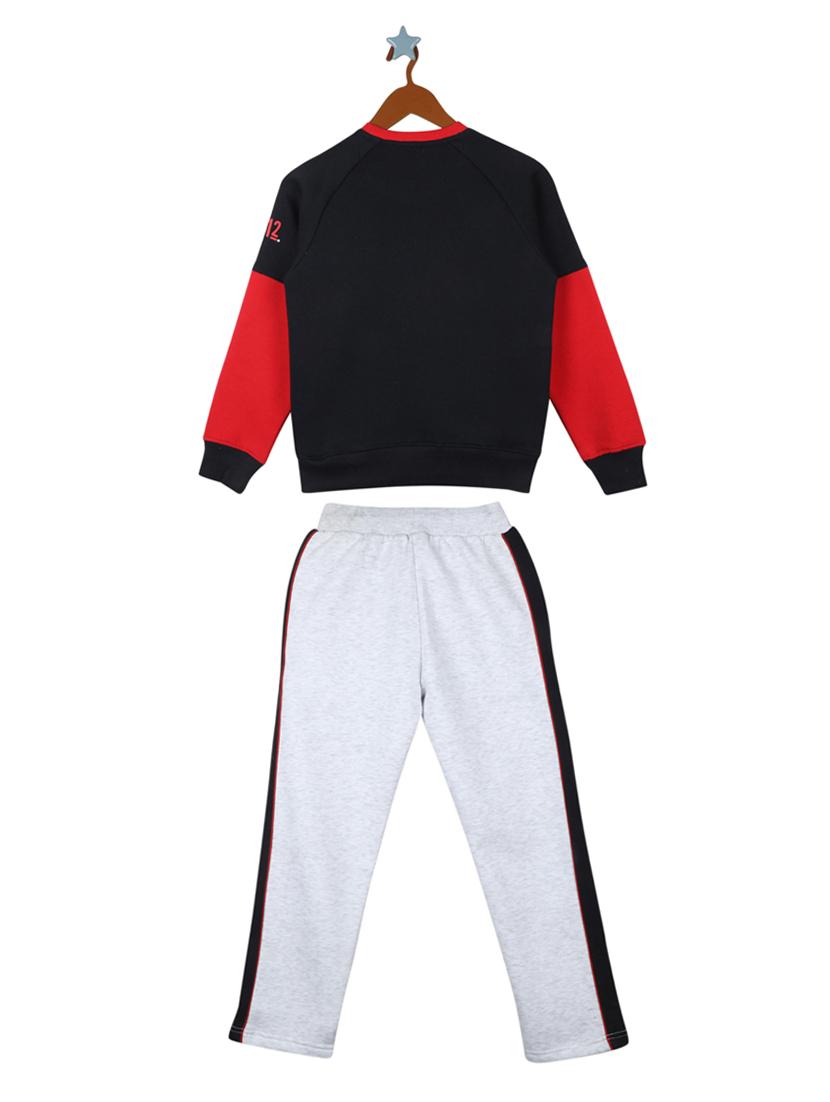 red cotton blend track wear - 18230070 - Zoom Image - 2
